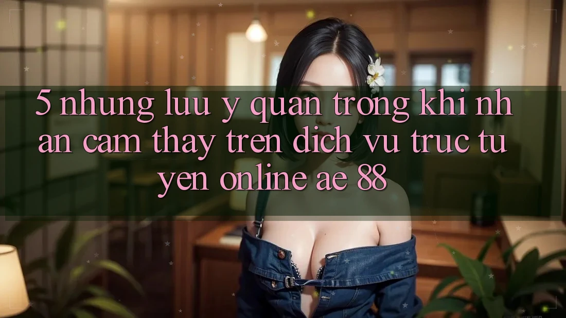 5. Những Lưu Ý Quan Trọng Khi Nhận cảm thấy Trên Dịch vụ trực tuyến Online AE 88 5. Những Lưu Ý Quan Trọng Khi Nhận cảm thấy Trên Dịch vụ trực tuyến Online AE 88