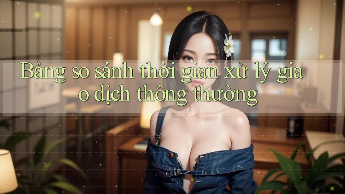 Bảng so sánh thời gian xử lý giao dịch thông thường