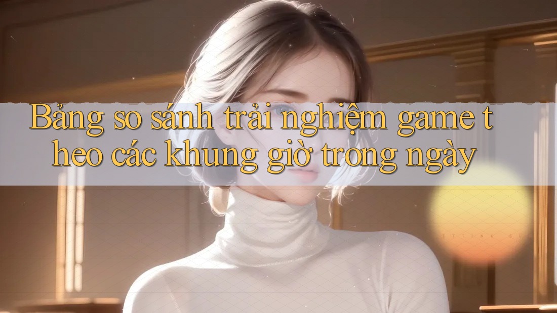 Bảng so sánh trải nghiệm game theo các khung giờ trong ngày