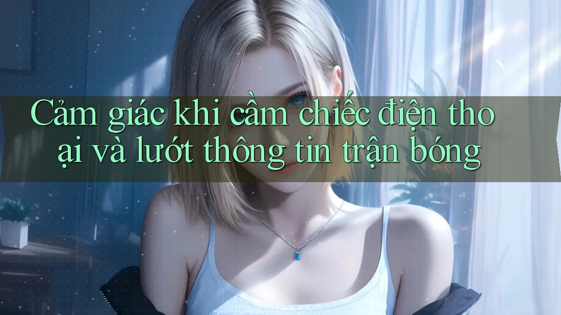 Cảm giác khi cầm chiếc điện thoại và lướt thông tin trận bóng Cảm giác khi cầm chiếc điện thoại và lướt thông tin trận bóng