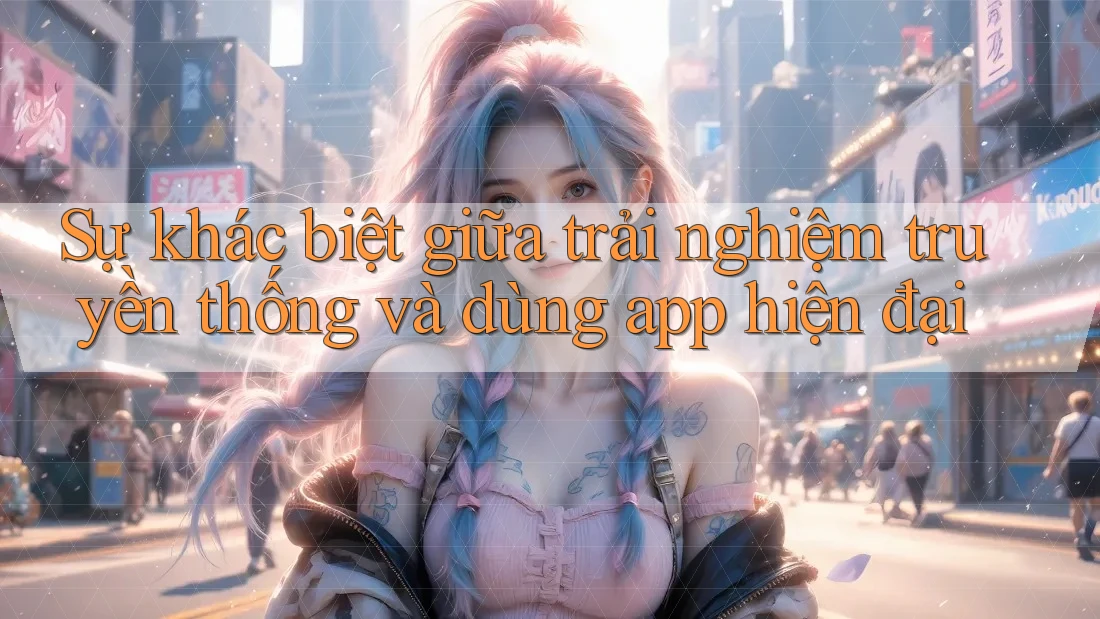 Sự khác biệt giữa trải nghiệm truyền thống và dùng app hiện đại
