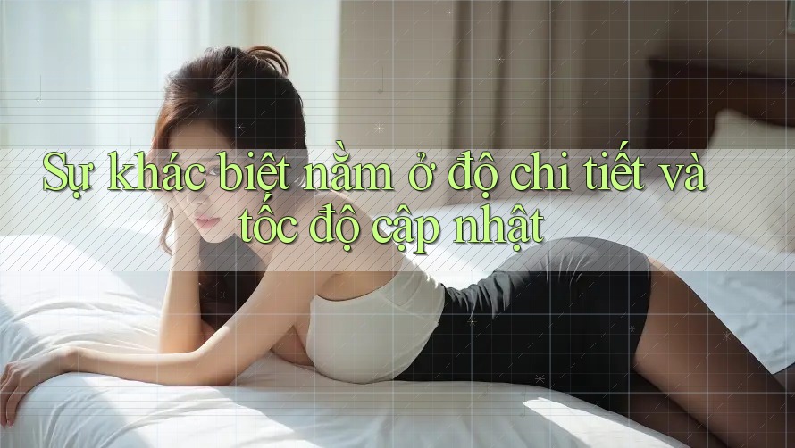 Sự khác biệt nằm ở độ chi tiết và tốc độ cập nhật Sự khác biệt nằm ở độ chi tiết và tốc độ cập nhật