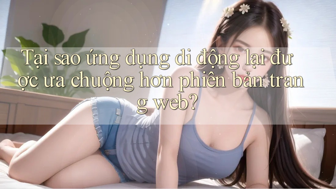 Tại sao ứng dụng di động lại được ưa chuộng hơn phiên bản trang web?