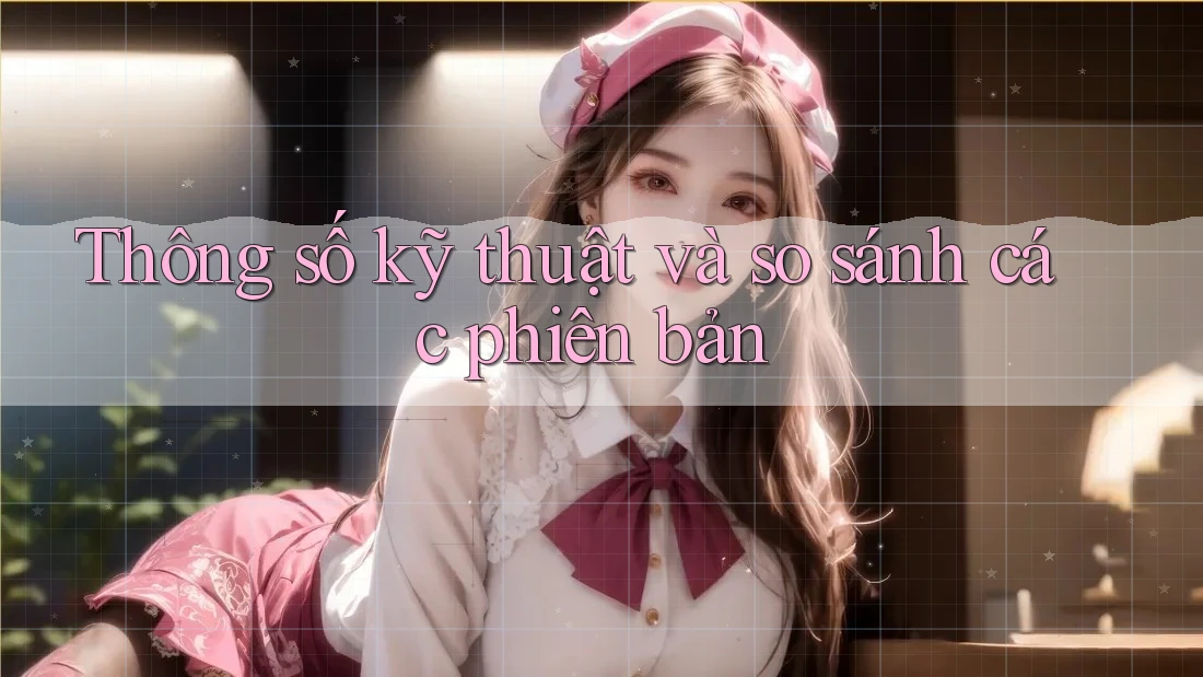 Thông số kỹ thuật và so sánh các phiên bản Thông số kỹ thuật và so sánh các phiên bản