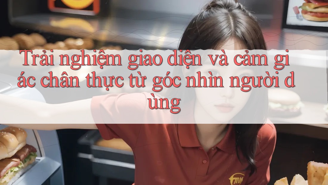 Trải nghiệm giao diện và cảm giác chân thực từ góc nhìn người dùng Trải nghiệm giao diện và cảm giác chân thực từ góc nhìn người dùng